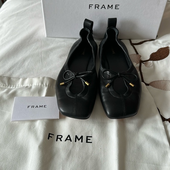 FRAME black ballet flats - Picture 5 of 7